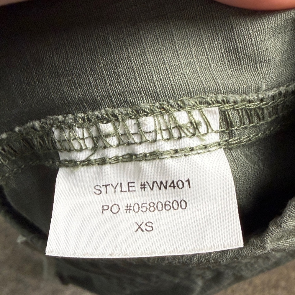 Vuori Ripstop Pants Women’s Size XS Olive Green Cargo Pocket Drawstring VW401 - Picture 7 of 10